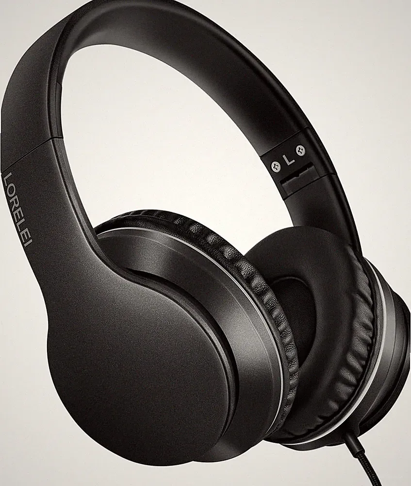 Kopfhörer Over-Ear mit Mikrofon, faltbar, 40mm Treiber, 1,45m verwicklungsfrei