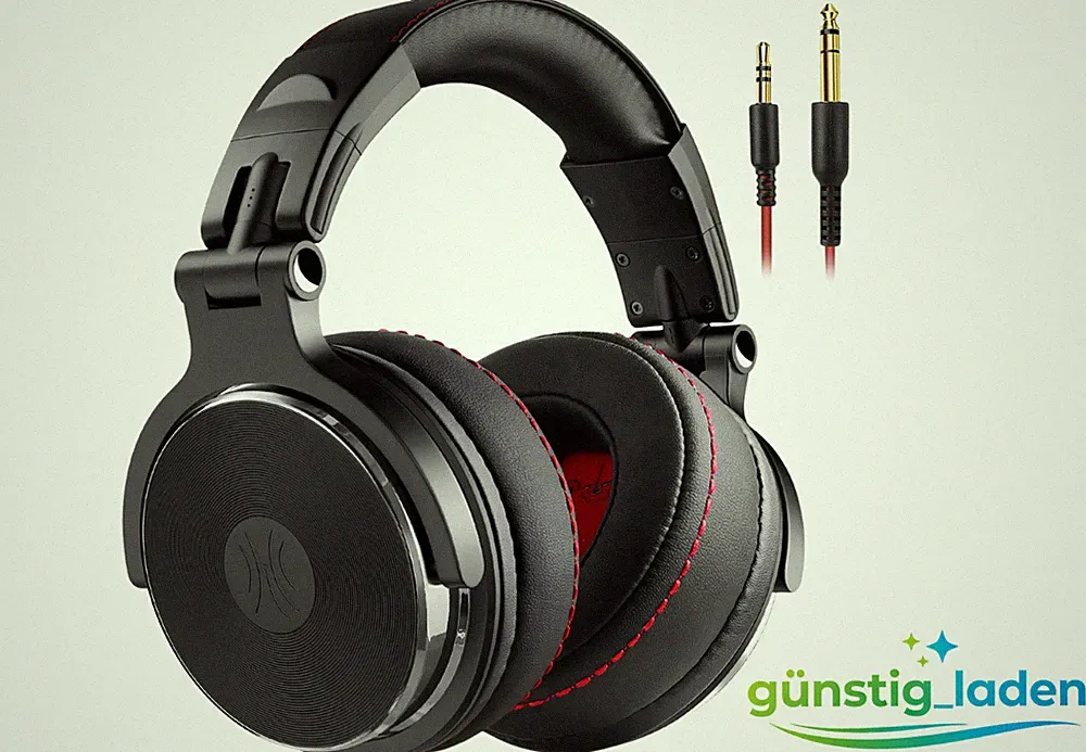 Kopfhörer Over Ear Studio DJ Headset Mikrofon Kabelgebunden HiFi Tiefbass Klinke