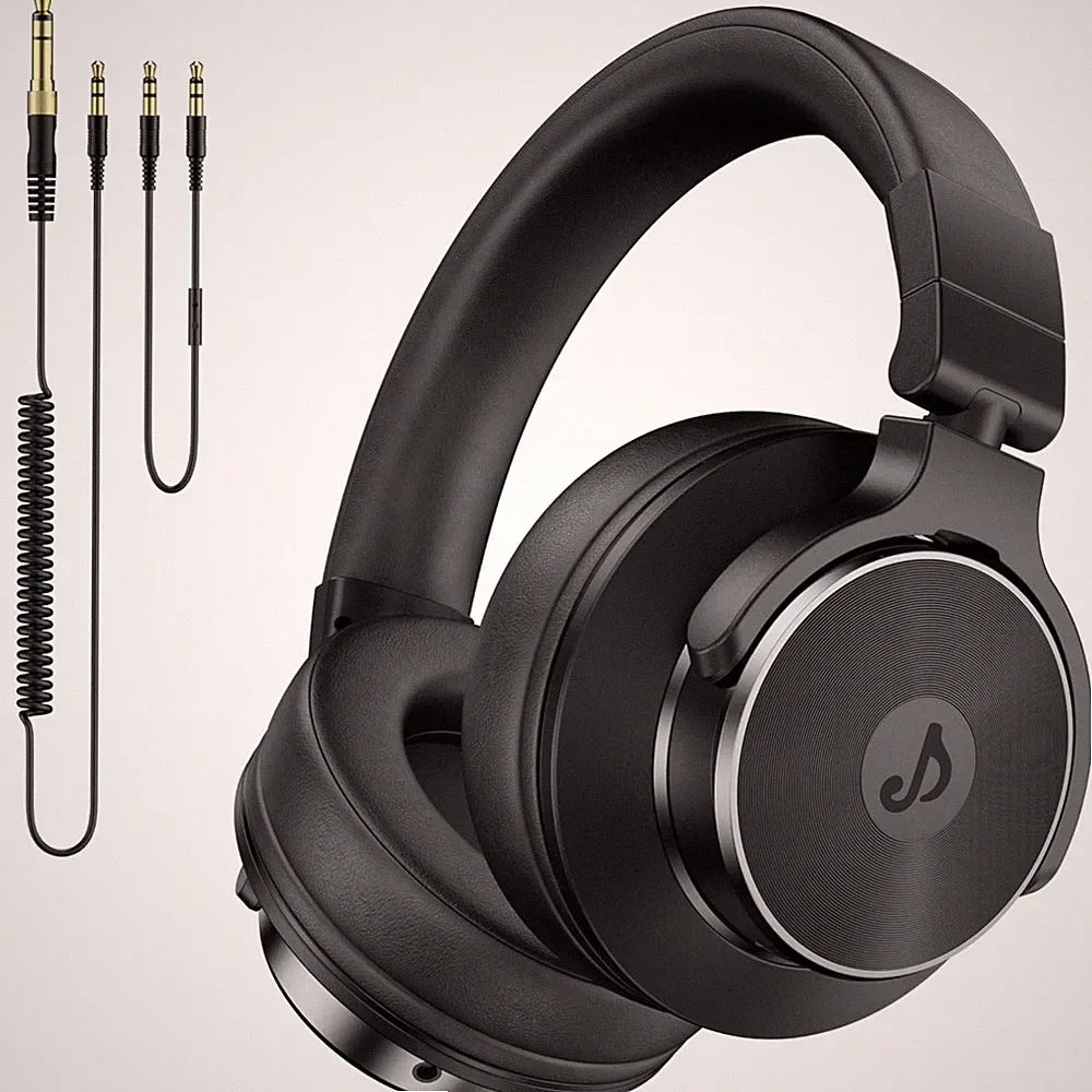 Kopfhörer Over Ear Studio DJ Monitoring Kabel 50mm Treiber 3,5mm 6,35mm Klinke