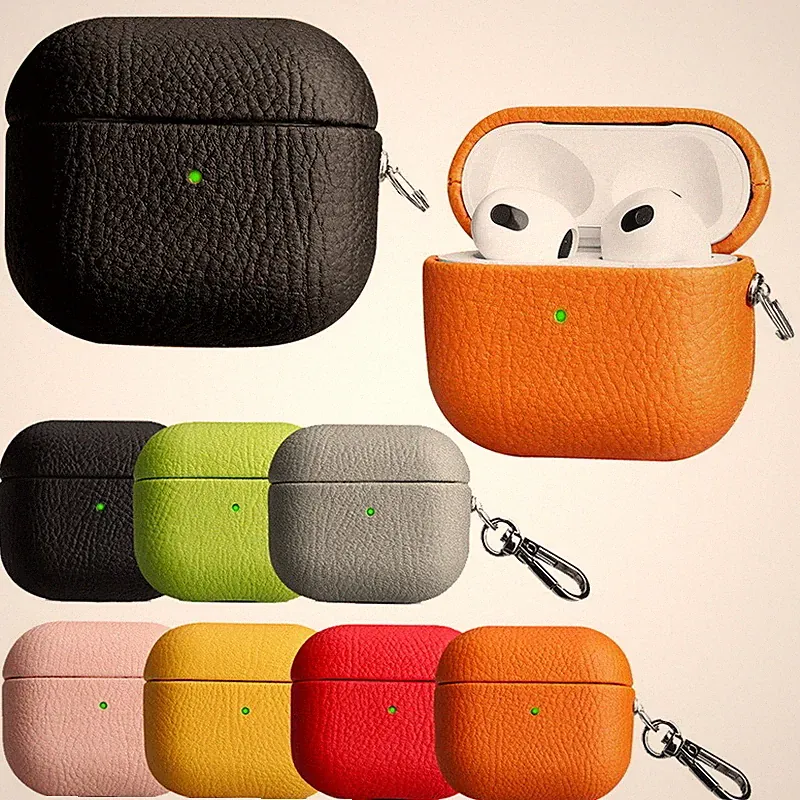 Kopfhörer-Schutz Hülle für Apple Airpods Pro 3rd Pro2 Leder Stoßfeste Case Cover