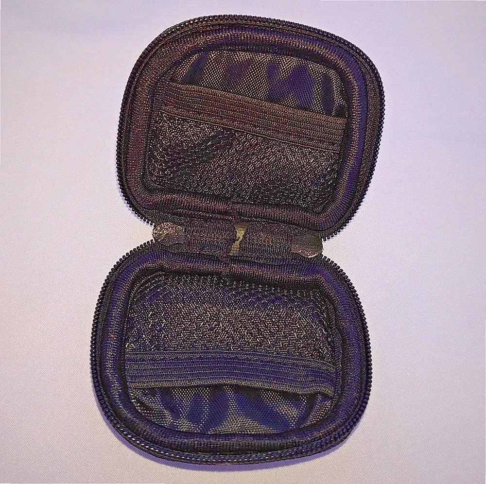Kopfhörer Schutztasche Schutzhülle Rundtasche Case Nylontasche ca.6x6cm
