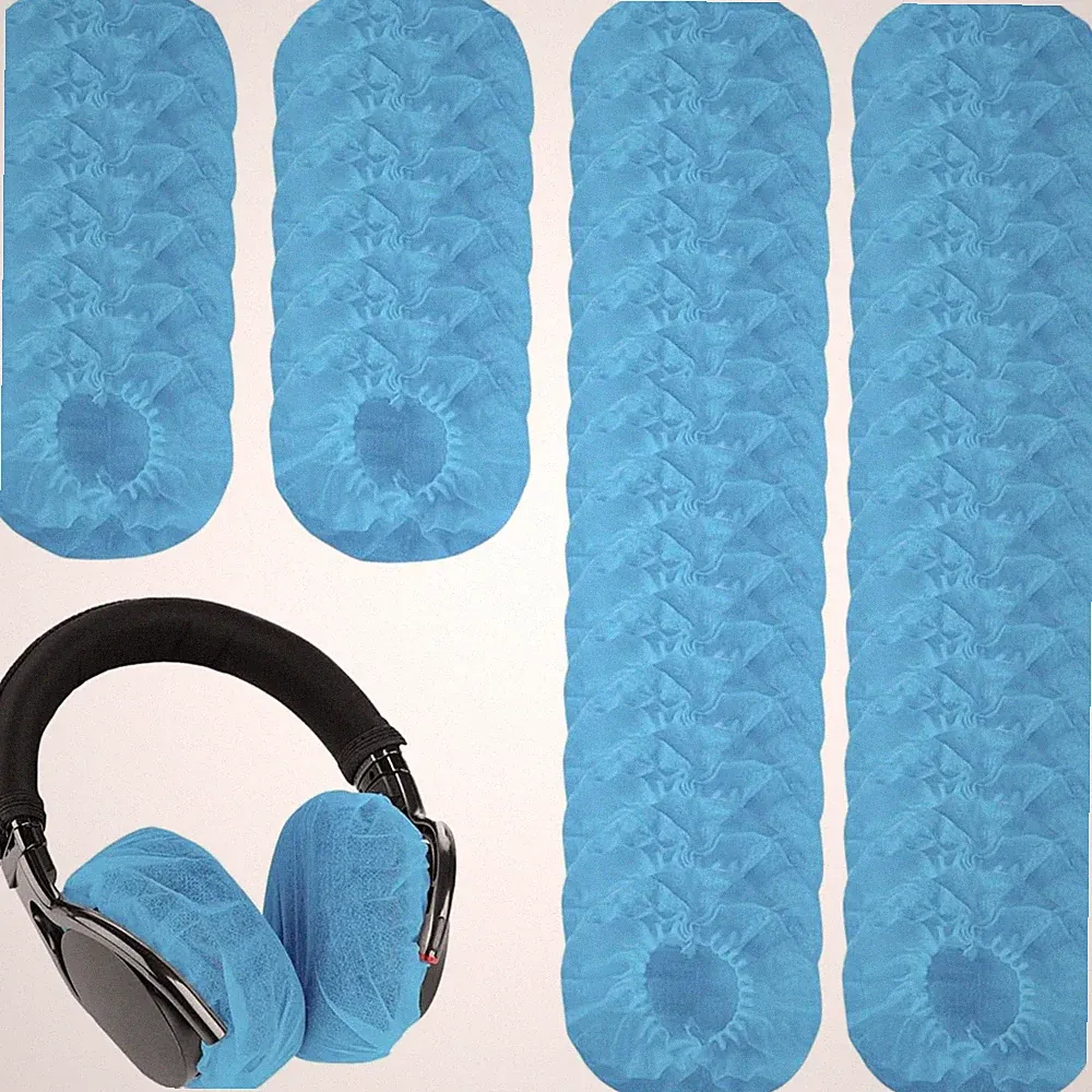 Kopfhörer Schutzüberzug 200 St Für On-ear Over-ear Studio Hörschutz Blau