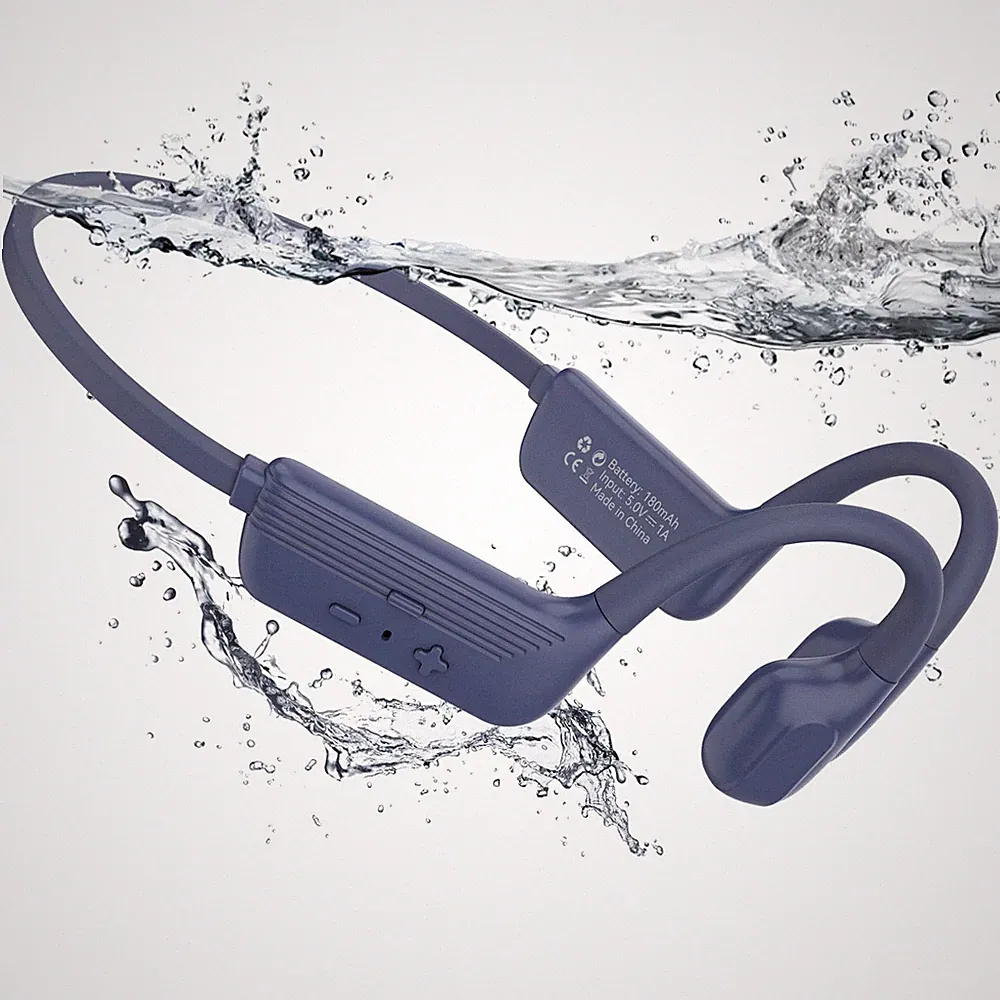 Kopfhörer Schwimmen IP68 wasserdichte Knochenschall Kopfhörer Bluetooth 5.4,...