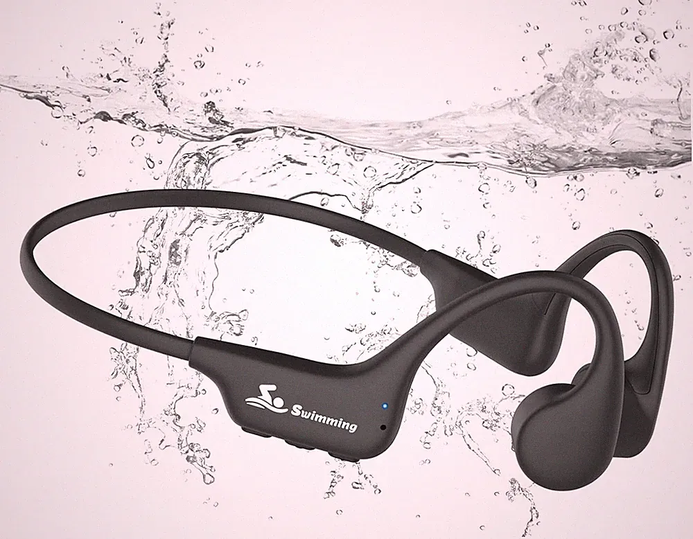 Kopfhörer Schwimmen,IPX8 wasserdichte Kopfhörer Schwimmen mit MP3-Player