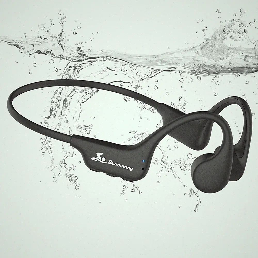 Kopfhörer Schwimmen Knochenschall Bluetooth Wasserdicht IPX8 MP3 8GB Speicher