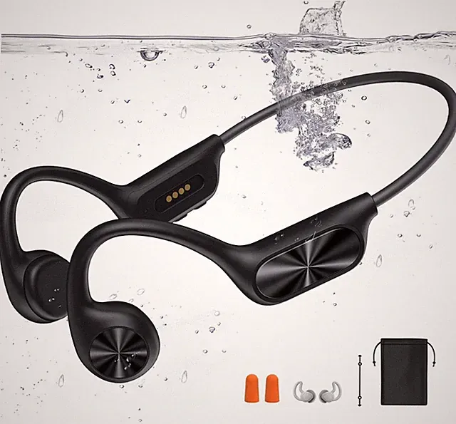 Kopfhörer Schwimmen–Knochenschall Kopfhörer Bluetooth 5.4,IPX8 Wasserdicht