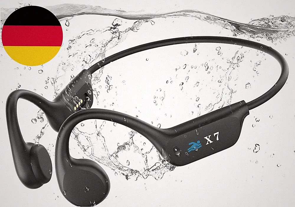 Kopfhörer Schwimmen,Knochenschall Kopfhörer Bluetooth,Ip68 Wasserdichte Kopfhöre