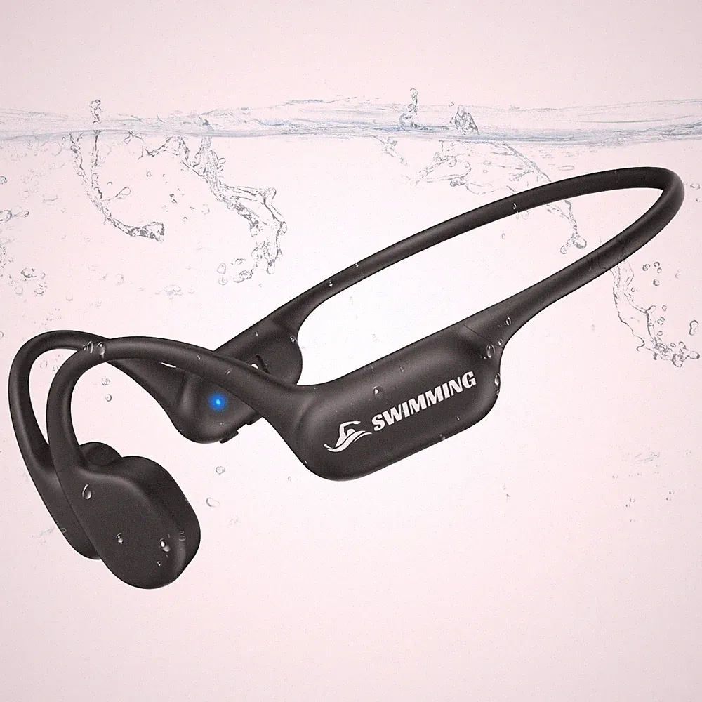 Kopfhörer Schwimmen Knochenschall Wasserdicht MP3 Speicher Open-Ear 32GB IP68
