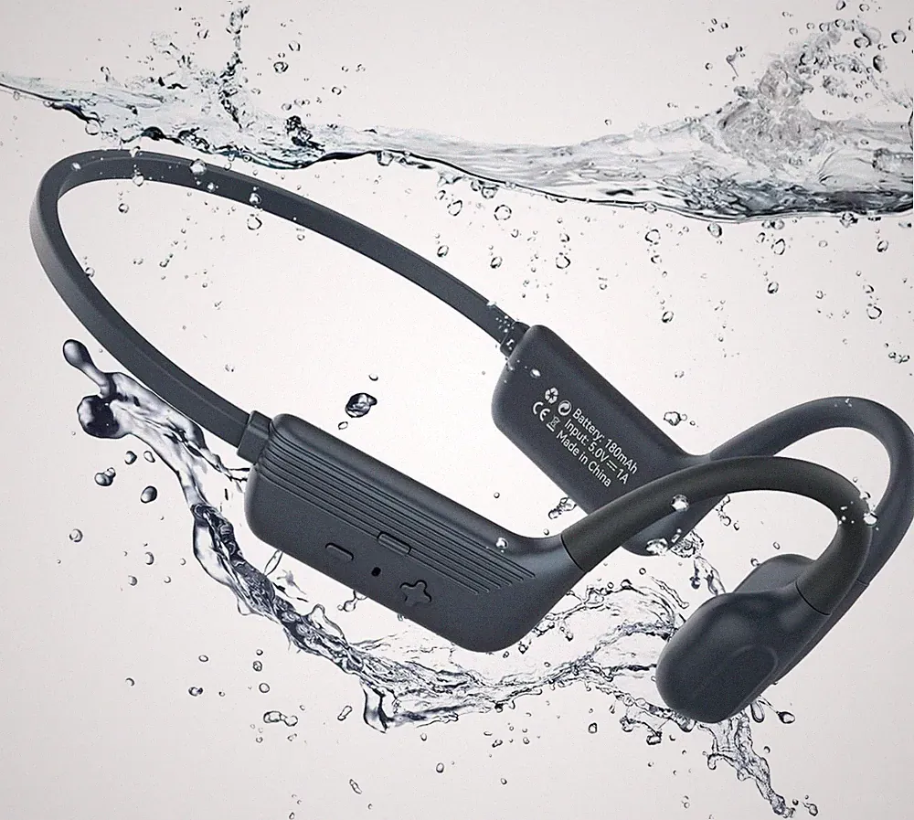Kopfhörer Schwimmen Knochenschall Wasserdicht Sport MP3-Player 8GB Bluetooth 5.4