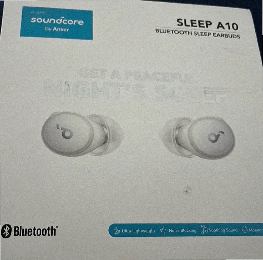 Kopfhörer soundcore Sleep A10 Bluetooth In-Ear Schlaf kabellos, Weiß wie Fotos