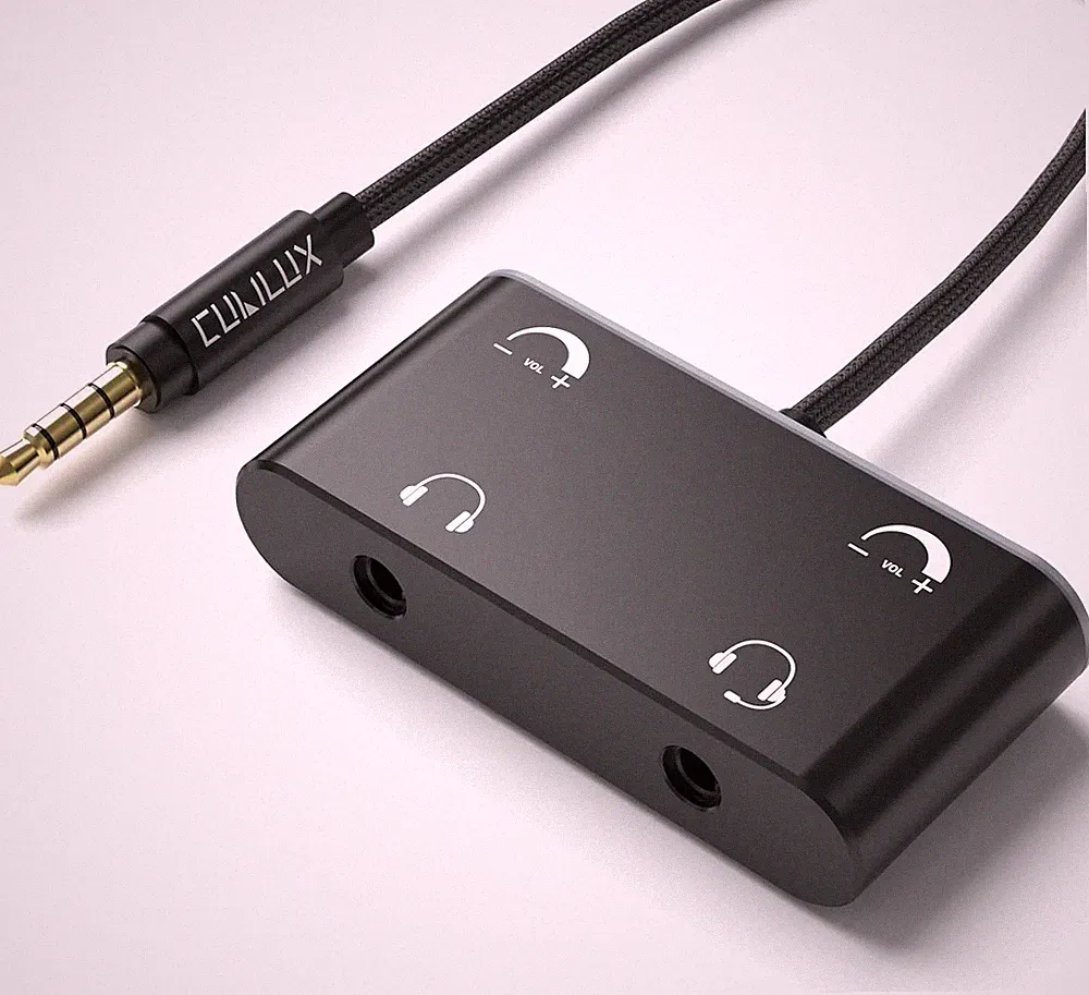 Kopfhörer Splitter 3,5 mm Klinke Audio Adapter 2 Kanal Verteiler 2 Stück Y Kabel