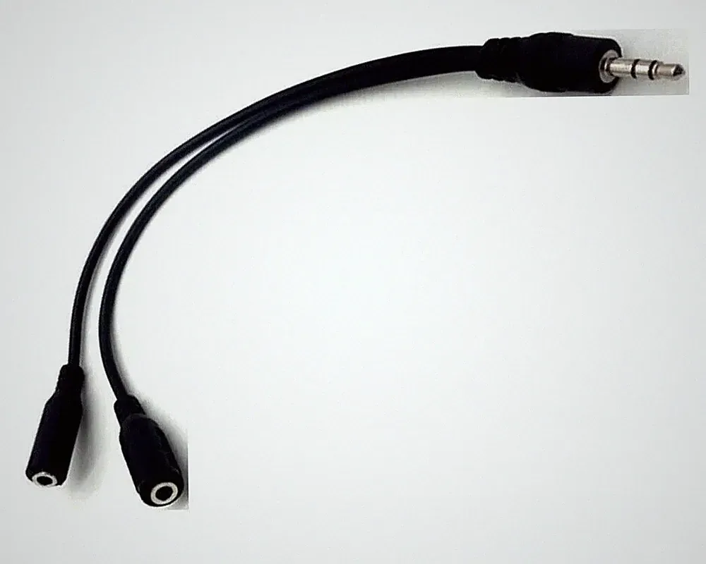 Kopfhörer Splitter AUX Y-Adapter Klinke Y Kabel Verteiler Audio 3,5mm Stecker