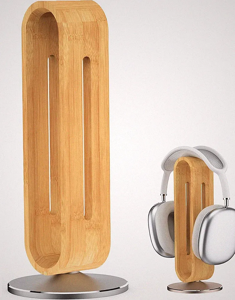 Kopfhörer Ständer Holz Schreibtisch U Form Headset Halterung Aluminium Gaming K