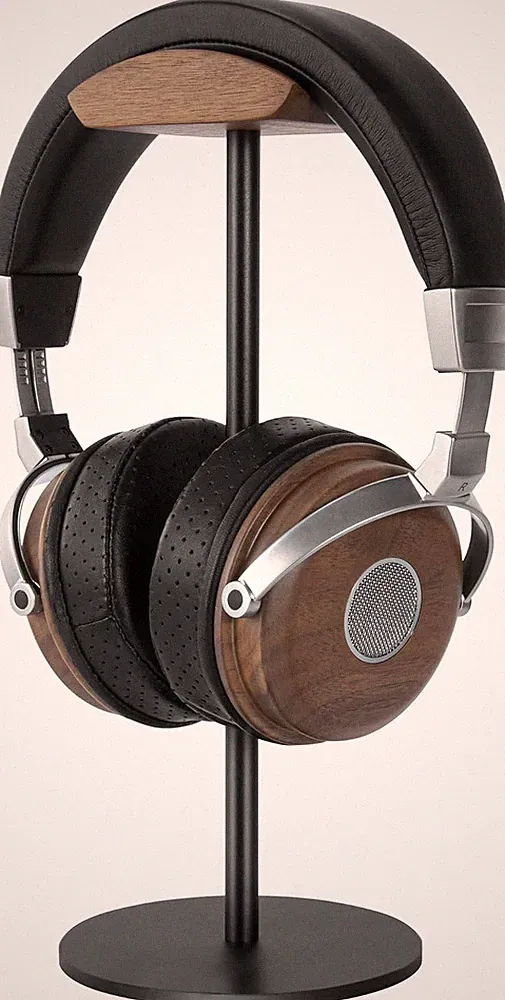 Kopfhörer Ständer Mit Walnussholz & Aluminium, Headset Halterung Mit Schwerer Ba