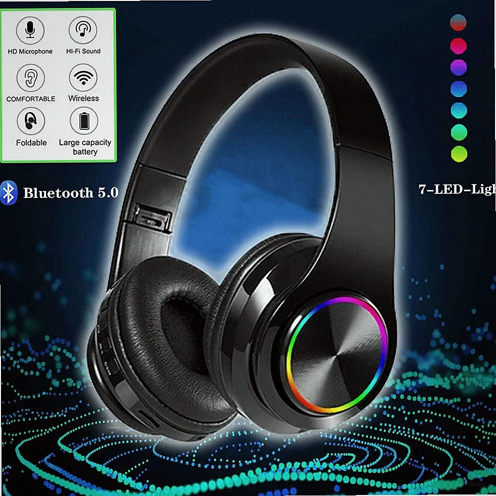 Kopfhörer Stereo On Ear Kabellos Kopfhörer Bluetooth 5.0 Für TV MP3 PC Phone