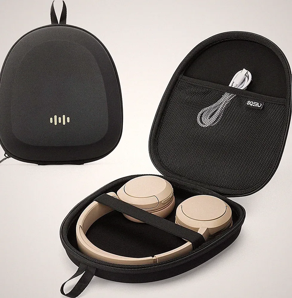 Kopfhörer Tasche Over Ear Universal Schutz Hülle Reise Tragbar Schwarz