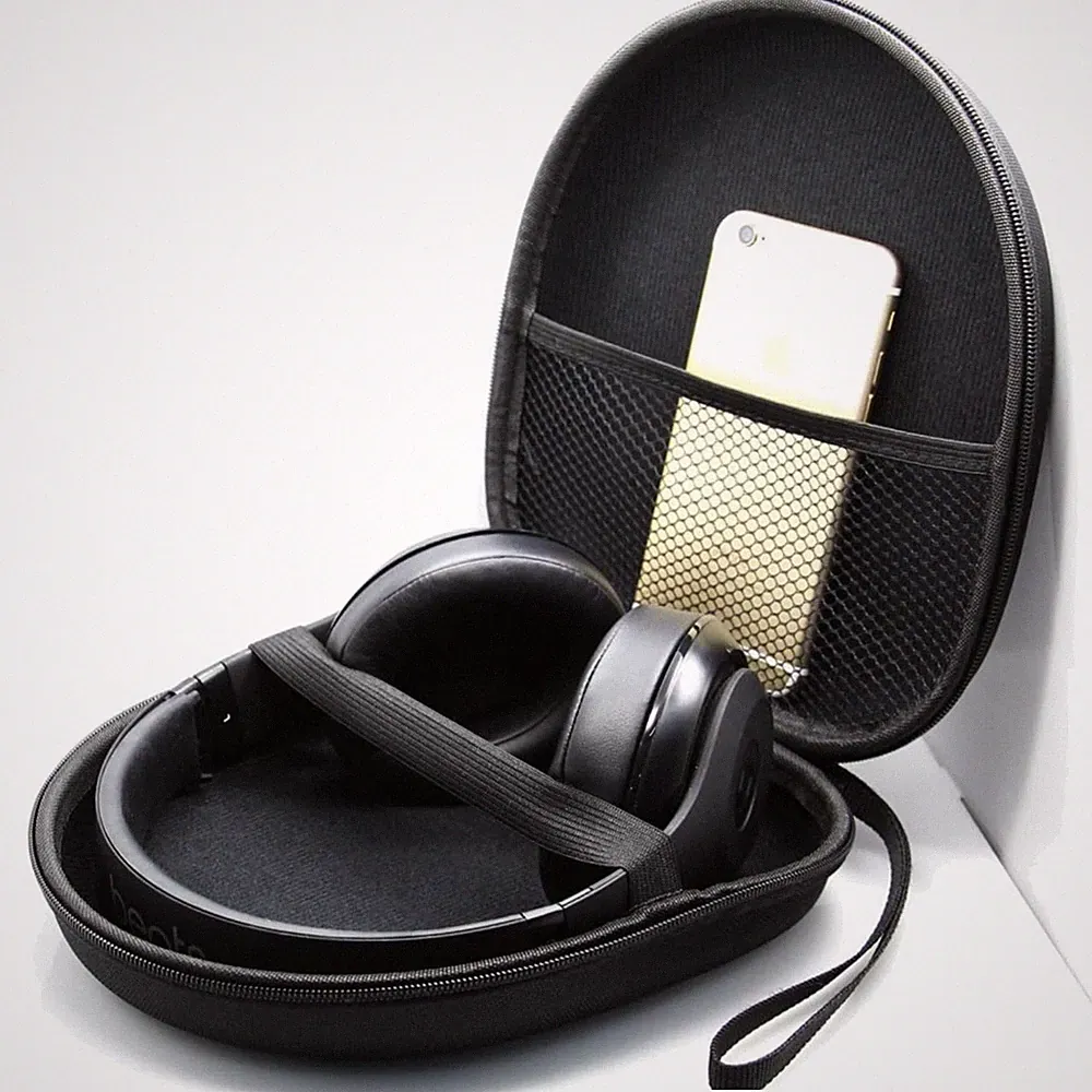 Kopfhörer Tasche: Schutzhülle für On Ear/Over Ear Headset, 21 x 18,5 x 6cm