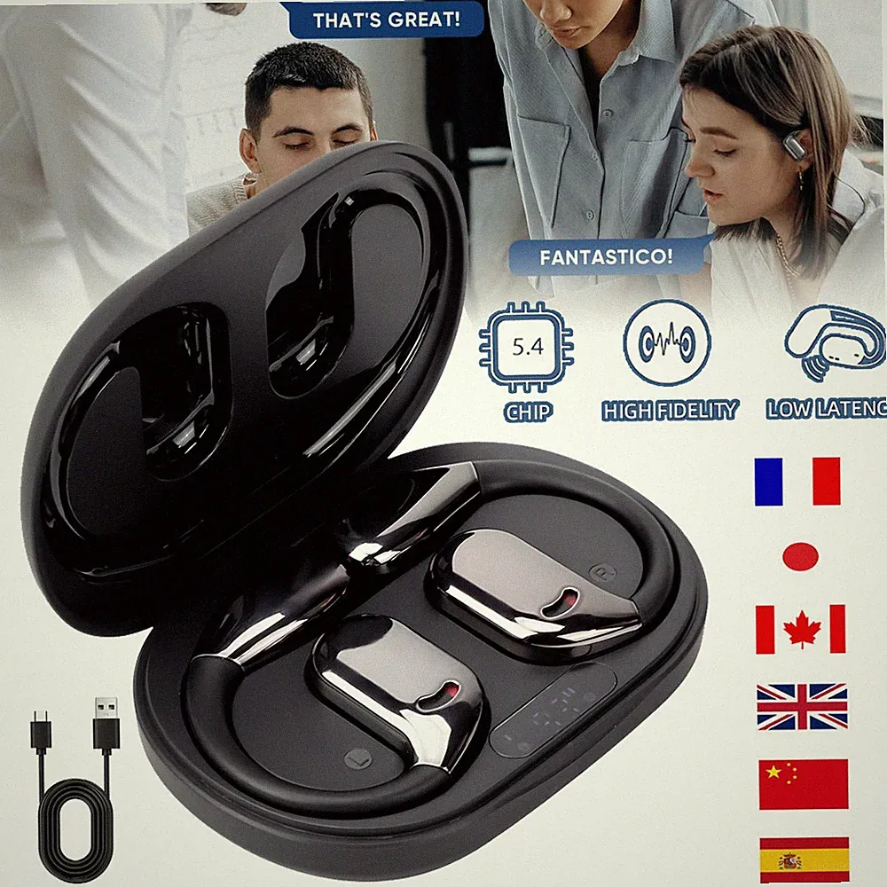 Kopfhörer Übersetzer Echtzeit 144 Sprachen Bluetooth Ohrhörer Translator Earbud