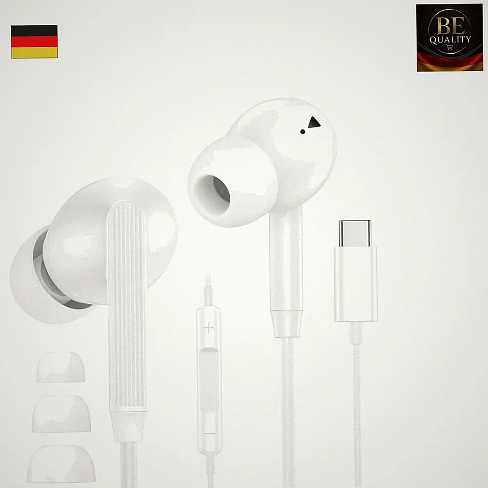 Kopfhörer USB C mit Kabel für Samsung Galaxy S25 Ultra S24 S23 FE S22 S21 A16 A