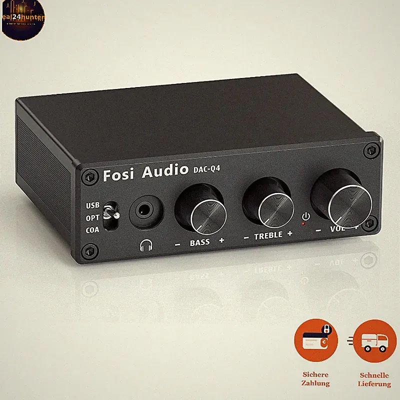 Kopfhörer Verstärker USB DAC 192 kHz 3,5 mm AUX RCA Gaming AMP für PC PS5