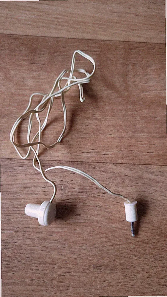 Kopfhörer Weiß In Ear 2,5mm Klinke 70'er 70's