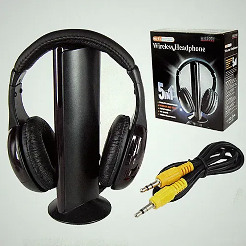 Kopfhörer Wireless 5 in1 Wireless WLAN Mikrofon Radio FM für TV