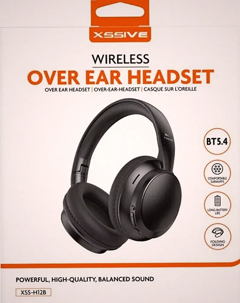 Kopfhörer Wireless Over-Ear Headset XSS-H12B Schwarz (XSSIVE)
