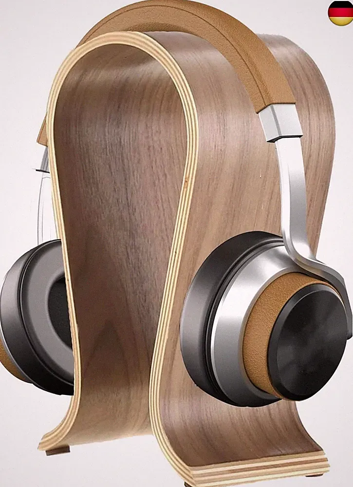 Kopfhörerhalter Holz, Kopfhörer Halter, Kopfhörer Ständer Holz, Kopfhörer Halt