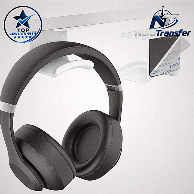 Kopfhörerhalter Tisch Wandhalterung mit starkem Klebeband für Gaming Kopfhörer