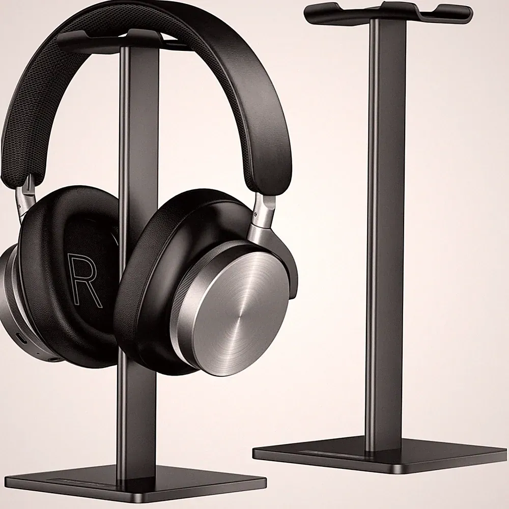 Kopfhörerhalterung Halter Headset Ständer Schwarz universal leicht{