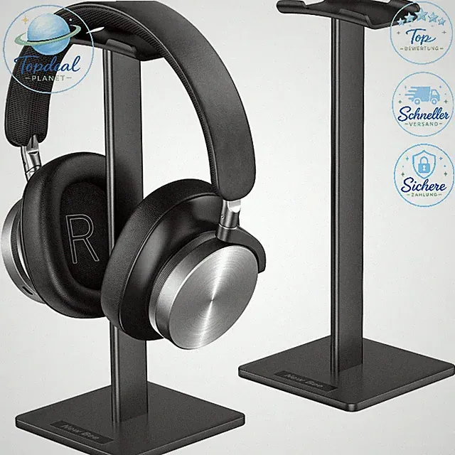 Kopfhörerständer Aluminium Gaming-Headset Halter Schwarz universal für alle