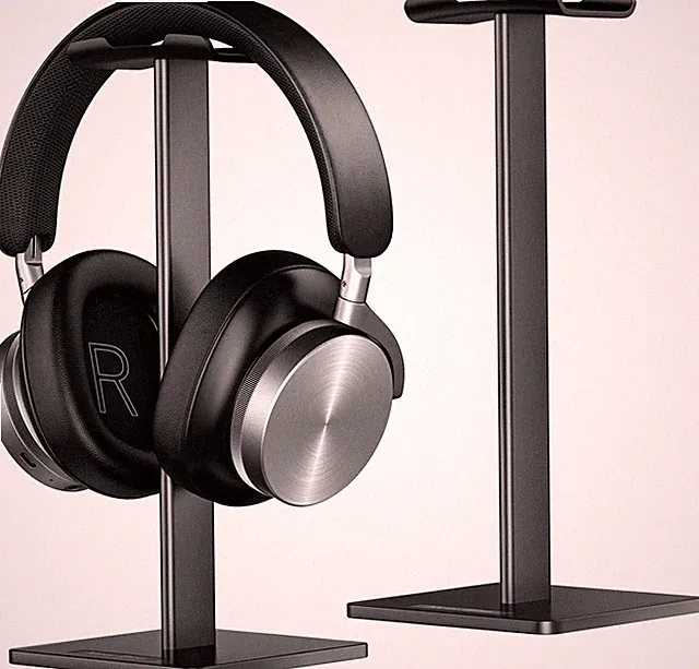 Kopfhörerständer Aluminium Schwarz Universal für Gaming-Headsets und