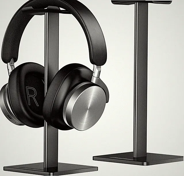 Kopfhörerständer Aluminium Schwarz Universal Gaming-Headset-Halter 9x9x23 cm