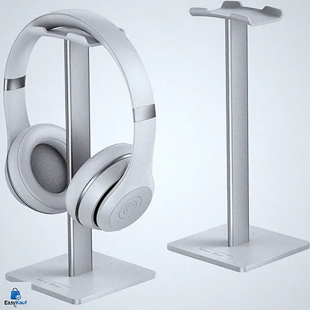 Kopfhörerständer Silber, Aluminium Clip-Halterung für Gaming-Kopfhörer, 21,6 cm