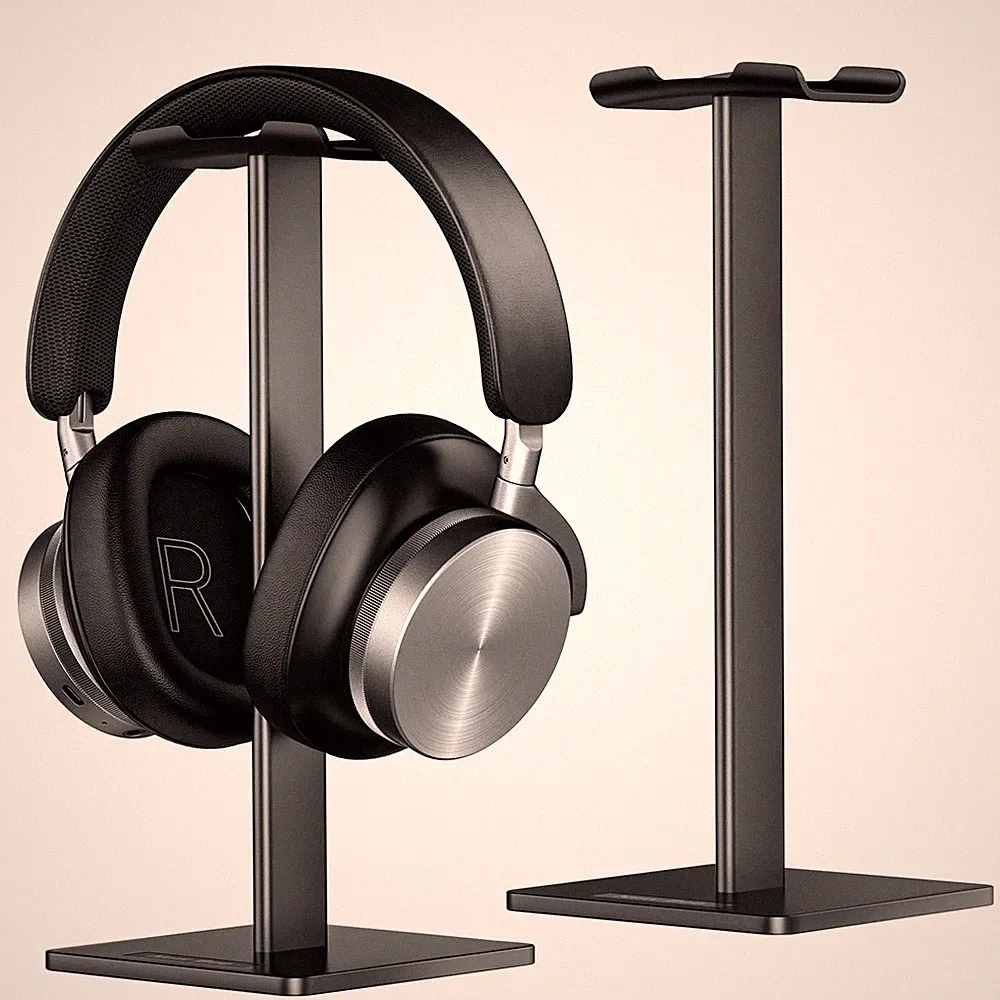 Kopfhörerständer Universal Aluminium Schwarz Gaming