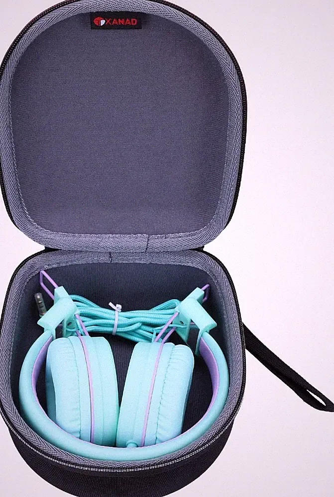 Kopfhörertasche für iClever Bluetooth Kinder Kopfhörer Grau Leicht Transport