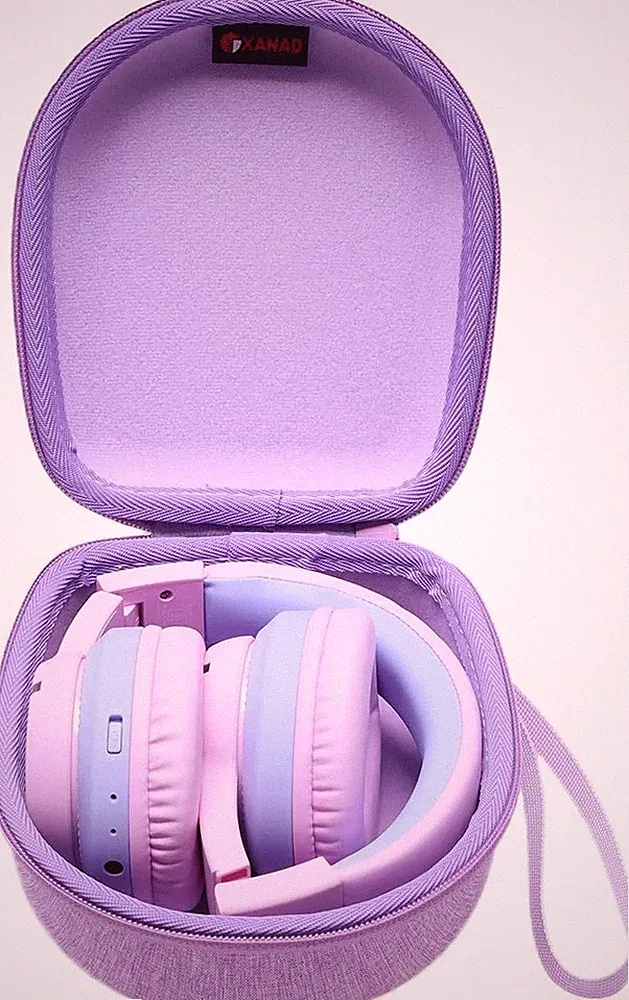 Kopfhörertasche für iClever Bluetooth Kinder Kopfhörer Lila Schutzhülle Tasche