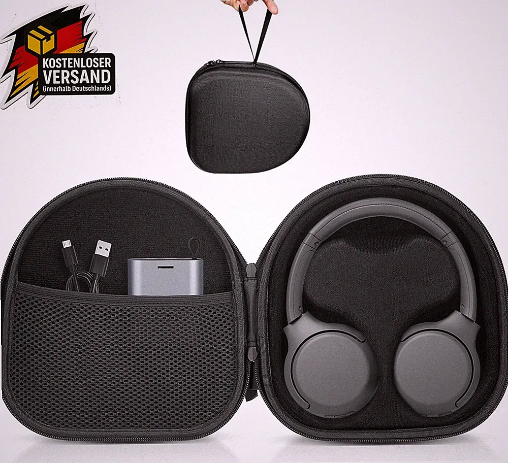 Kopfhörertasche für kabellose Over-Ear Kopfhörer wasserdichte EVA Hülle für Reis