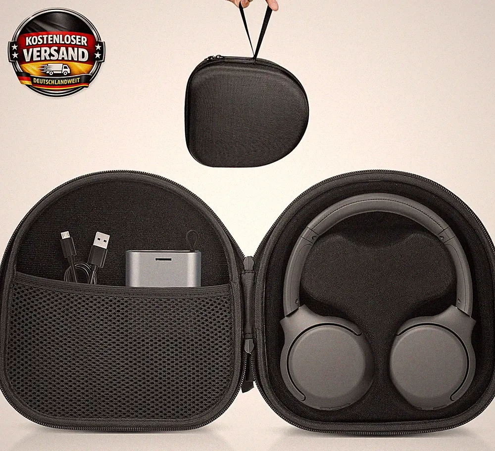 Kopfhörertasche für kabellose Over-Ear Modelle Schutz & Stauraum, wasserfest