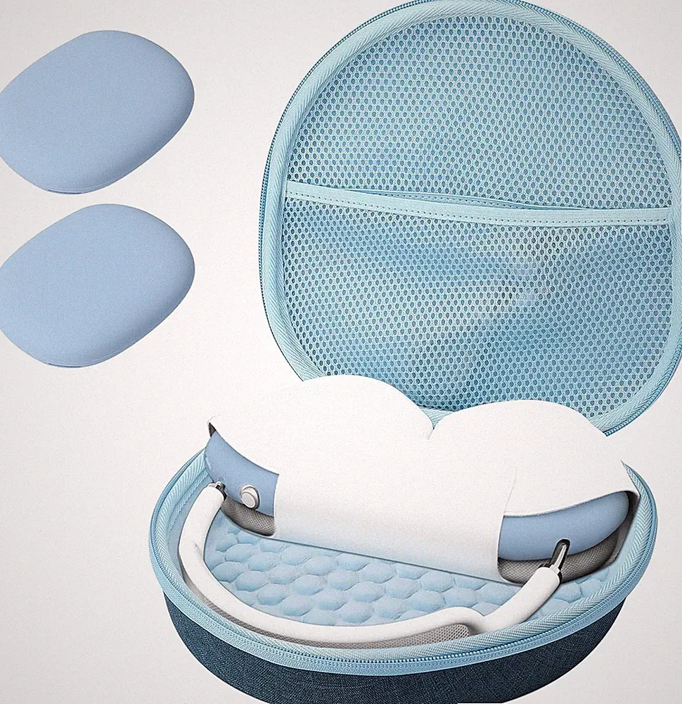 Kopfhörertasche Hart EVA für AirPods Max mit Silikon Schutzhüllen Zubehör