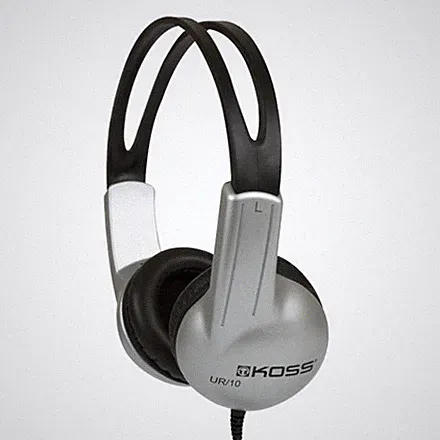 Koss | Headphones | UR10 | Wired | On-Ear | Silver/Black - 239111 | EU Stock