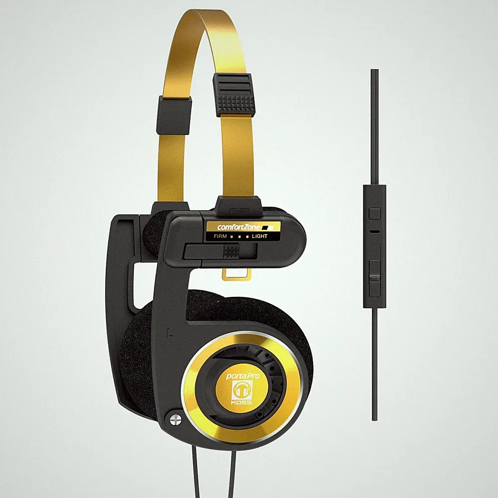 Koss Porta Pro Limited Edition Schwarz Gold On-Ear Kopfhörer 3,5mm Klinke mit...