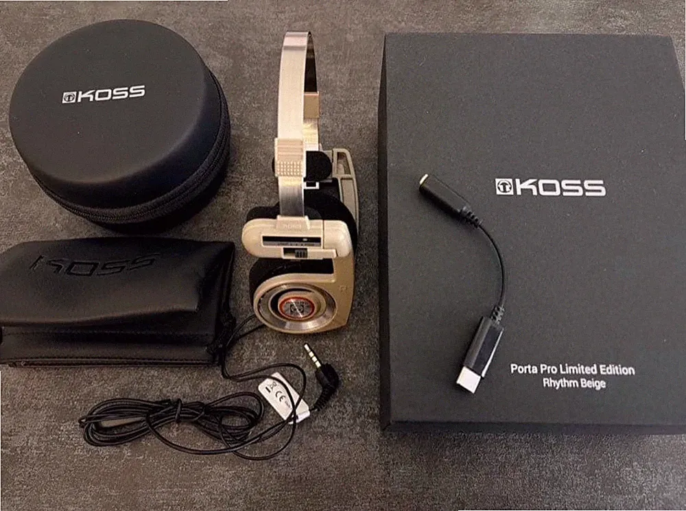 Koss Porta Pro Rhythm Beige Kabelgebundene On-Ear Kopfhörer Typ-C Kabel
