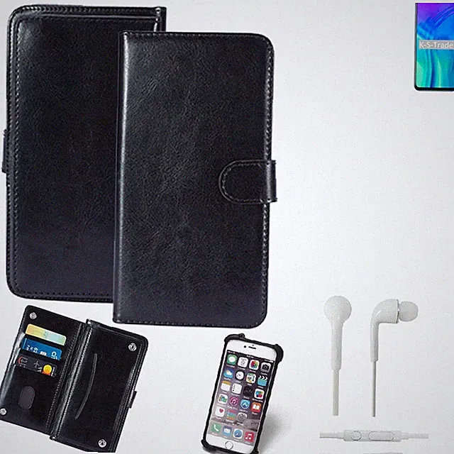 KUNSTLEDER HANDYTASCHE FÜR Huawei Honor 20 + KOPFHÖRER SCHUTZ HÜLLE WALLET BO