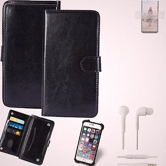 KUNSTLEDER HANDYTASCHE FÜR Samsung Galaxy M11 + KOPFHÖRER SCHUTZ HÜLLE WALLET