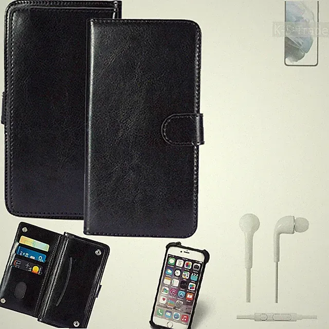 KUNSTLEDER HANDYTASCHE FÜR Samsung Galaxy S21+ 5G Exynos + KOPFHÖRER SCHUTZ H?