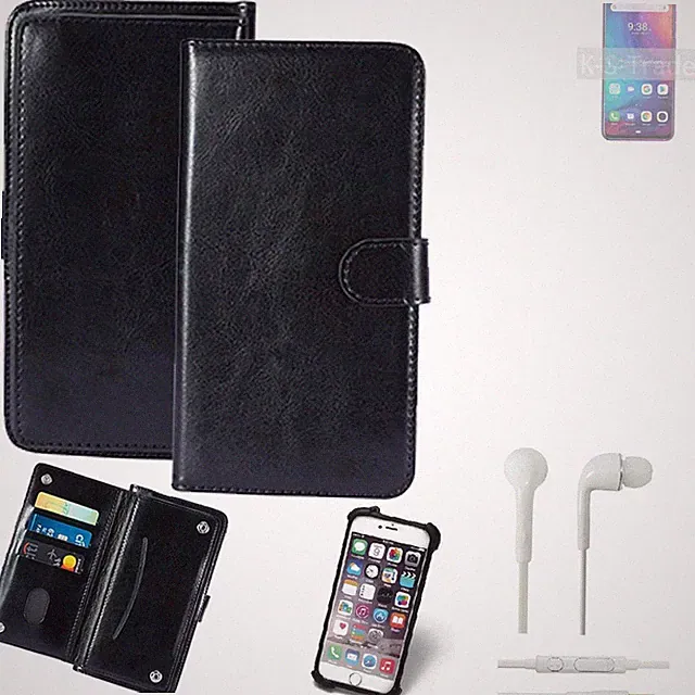 KUNSTLEDER HANDYTASCHE FÜR Ulefone Note 7P + KOPFHÖRER SCHUTZ HÜLLE WALLET BO