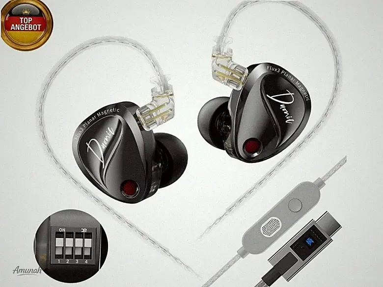 KZ Duonic In Ear Gaming Kopfhörer, In Ear Monitor mit dreifachem