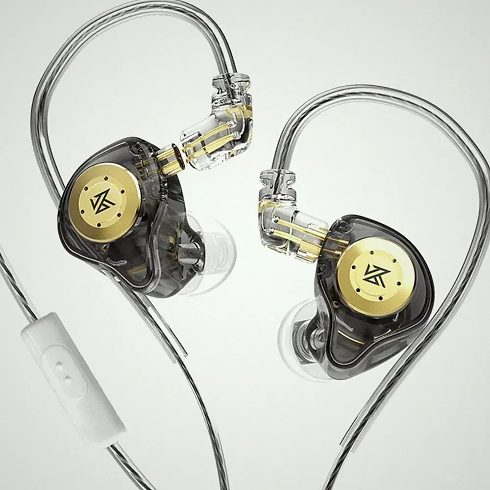 KZ EDX PRO In-Ear-Kopfhörer mit HD-Mikrofon, Harz- und Metallgehäuse In-Ear-O...
