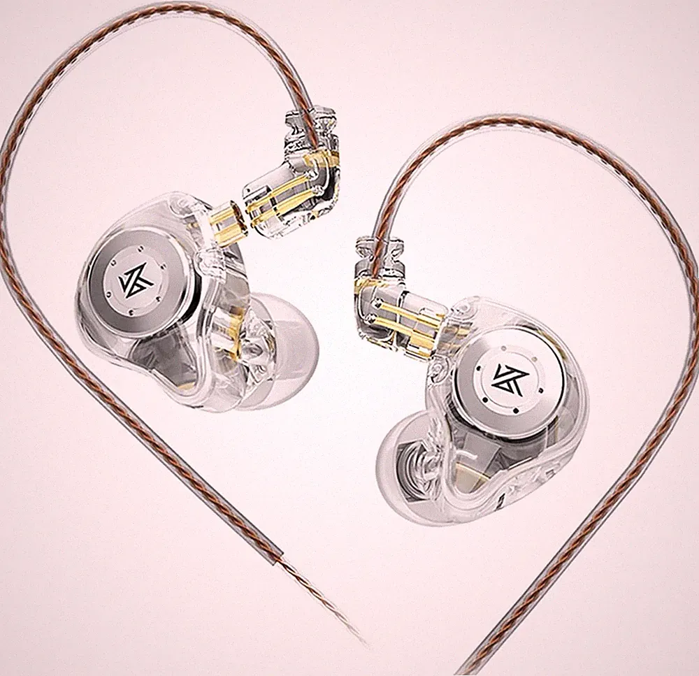 KZ EDX Pro In Ear Monitor Kopfhörer kabelgebunden Dual DD HiFi Stereo Sound Weiß